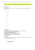 BIOL 133 Week 8 Chapter 12 - Question and Answers (VERIFIED)