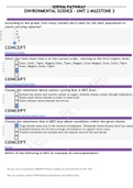 SOPHIA PATHWAY  ENVIRONMENTAL SCIENCE - UNIT 2 MILESTONE 2