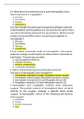 BIOCHEM C785 module 3 myoglobin and hemoglobin QUESTIONS AND ANSWERS LATEST