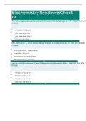 Biochemistry  C785 Readiness Check IV 