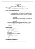 NR 442 Exam 1 Matrix- Chamberlain College of Nursing