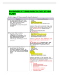 NURSING 304 - SAUNDERS ATI PHARMACOLOGY STUDY GUIDE (2019/2020) Complete Solution, A Guide.