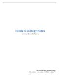 DAT Biology Summary Notes (Updated December 2019)