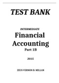 TEST BANK INTERMEDIATE Financial Accounting Part 1B