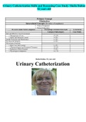 Urinary Catheterization Skills and Reasoning Case Study- Sheila Dalton 52 years old