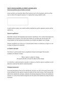 Unit 3.1.6 - Chemical equilibria, Le Chatelier’s principle and Kc NOTES 