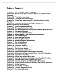 Other Test Bank - Psychiatric Mental Health Nursing by Mary Townsend / all chapters complete questions and answers / Test Bank - Psychiatric Mental Health Nursing by Mary Townsend (9th Edition)