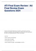 ATI Final Exam Review / Ati Final Review Exam Questions 2024