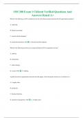 OM 300 Exam 1 Chilcutt Verified Questions And Answers Rated A+