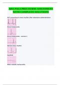 AHA PALS PRECOURSE ASSESSMENT WITH COMPLETE SOLUTIONS