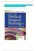 Test Bank- Davis Advantage for Medical-Surgical Nursing: Making Connections to Practice 3rd Edition ( by Janice J. Hoffman, 2023)