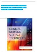 Test Bank  for  Clinical Nursing Skills and Techniques 10th Edition by Anne Griffin Perry, Patricia A. Potter{ graded A}+