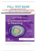 FULL TEST BANK Communication in Nursing 10th Edition by Julia Balzer Riley RN MN AHN-BC REACE (Author) latest Update Graded A+      