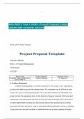 WGU MGT2 Task 1 KKM1; Project Proposal Latest Update with complete solution