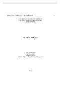 Essay Organizational Development and Change - HRMD 650 > Case Study 2 - Ben and Jerry’s (complete latest solution) Score: 90 / 100 - 90 %