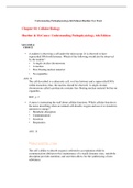 Exam (elaborations) Test Bank for Understanding Pathophysiology (6th Ed) by Sue E. Huether, Kathryn L. McCance. Questions & Answers.