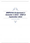 MNP3703 Assignment 2 Semester 2 2024 - DUE 12 September 2024