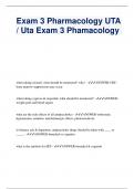 Exam 3 Pharmacology UTA / Uta Exam 3 Phamacology