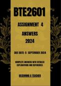 bte2601 assignment 4 2024 answers