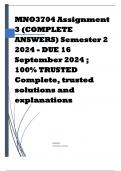 MNO3704 Assignment 3 (COMPLETE ANSWERS) Semester 2 2024 - DUE 16 September 2024 ; 100% TRUSTED Complete, trusted solutions and explanations.