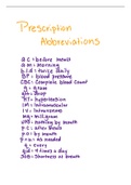 prescription abbreviations