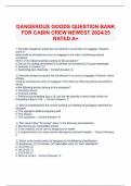 DANGEROUS GOODS QUESTION BANK FOR CABIN CREW NEWEST 2024/25 RATED A+