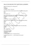 SKILLS USA WELDING TEST QUESTIONS & ANSWERS