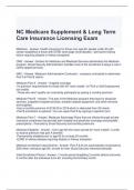 NC Medicare Supplement & Long Term Care Insurance Licensing Exam