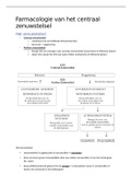 farmacologie van het centrale zenuwstelsel