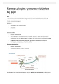 Samenvatting farmacologie: analgetica