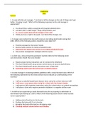 ATI Leadership Proctored Exam (2019, /2020/ 2021) Study Guide