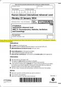 Pearson Edexcel International Advanced Level Physics International Advanced Level UNIT 5: Thermodynamics, Radiation,  Oscillations and Cosmology