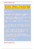  ISYE 6414 - Midterm 1 Prep Exam Study Questions and Answers Graded A 2024