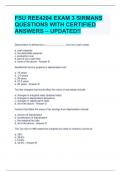 FSU REE4204 EXAM 3 SIRMANS QUESTIONS WITH CERTIFIED ANSWERS – UPDATED!!  