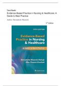 Test Bank- Evidence-Based Practice in Nursing & Healthcare: A Guide to Best Practice 5Th Edition ( Bernadette Mazurek. 2023) Latest Edition || All Chapters 