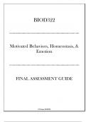 (Portage) BIOD322 - Mod 6 Motivated Behaviors, Homeostasis, & Emotion - Final Assessment Guide 2024-2025.pdf