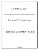 (WGU C179) ITEC 2205 - Business of IT Applications - Objective Assessment Guide 2024-2025