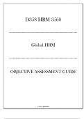 (WGU D358) HRM 3560 - Global HRM - Objective Assessment Guide 2024-2025.