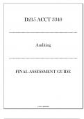 (WGU D215) ACCT 3340 - Auditing - Final Assessment Guide 2024-2025