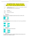 Exam (elaborations) G150/PHA1500 - Module 02 Quiz: Bone Tissue and the Skeletal System Attempt Score 20/20.