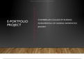 Presentation NR 512 Week 3 Assignment; e-Portfolio Project Complete Presentation Guide: