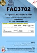 FAC3702 Assignment 1 (COMPLETE ANSWERS) Semester 2 2024  - DUE 3 September 2024