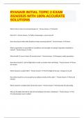 RYANAIR INITIAL TOPIC 2 EXAM 2024/2025 WITH 100% ACCURATE SOLUTIONS