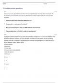 OB Exam 1 Practice Questions With 100% Verified Solutions.