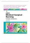 Dewit's Medical-Surgical Nursing Concepts And Practice, 4th Edition By Stromberg| Comlete Test Bank Guide | Chapters 1 – 49 With Verified Answers | Newest Version 2024/2025