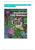 Test Bank- Essential Cell Biology 6th Edition ( Albert, 2025) All Chapters || Latest Edition