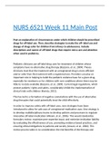 NURS 6521 Week 11 Main Post