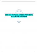  UPDATAED FINAL MSN 611 EXAM 2024 WITH 100% ACCURATE ANSWERS