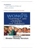 TEST BANK For Wong's Nursing Care of Infants and Children, 12th Edition (Author: Hockenberry , Duffy , Gibbs) Latest  2024