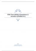 PDH Test (2024) || Questions & Answers (Graded A+)